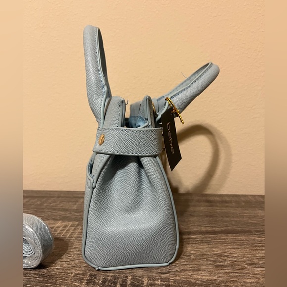 Bebe Mini Satchel Blue Crossbody New - Picture 2 of 7